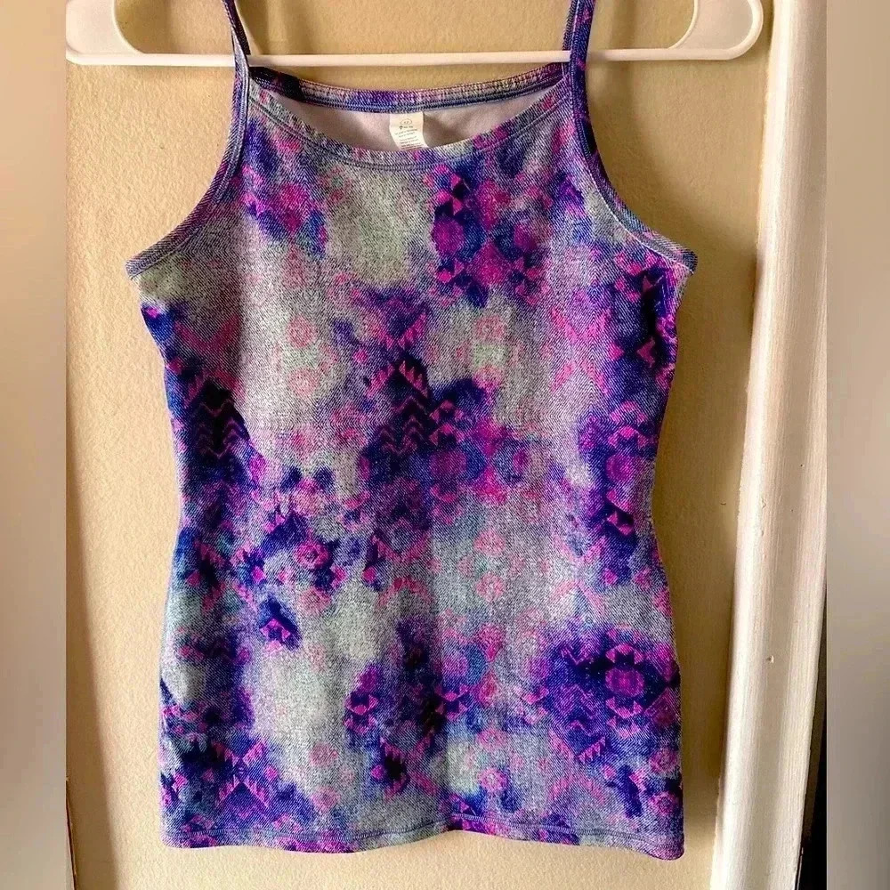 IVIVVA LULULEMON ATHLETICA Girls Tank top athletic wear Purple Pink Size 12